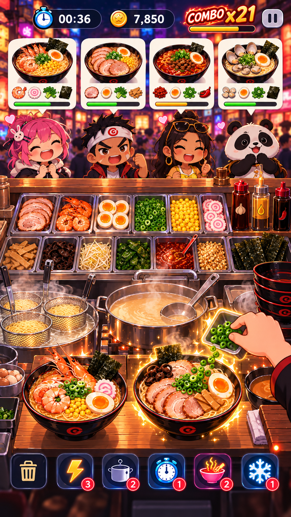 Midnight Ramen Rush key art